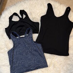 All in Motion athletic tops and bcg sport bra. Size large. Like new